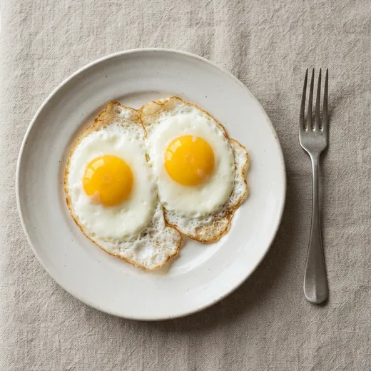 2 eggs, on a plate